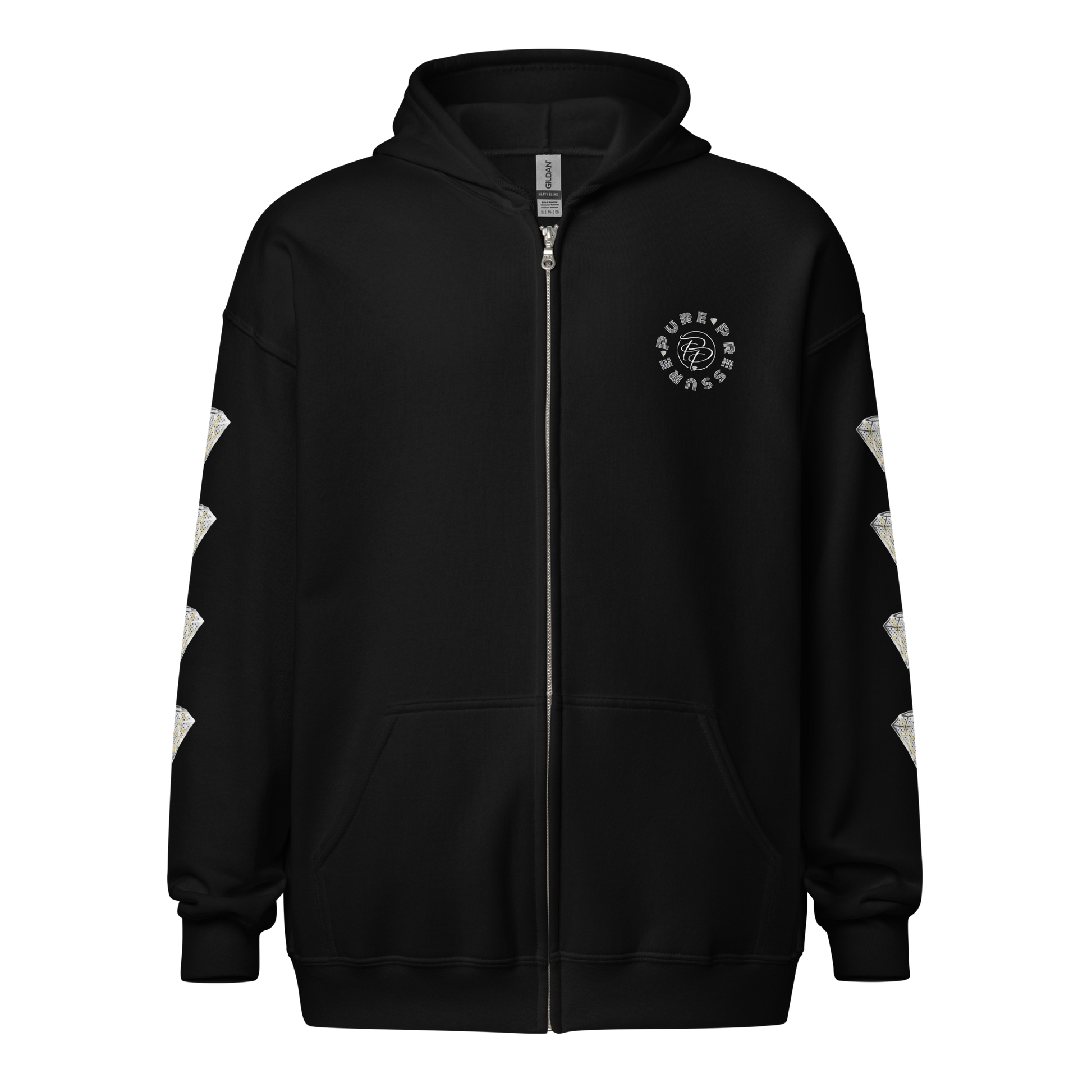 Pure Pressure Diamond Unisex heavy blend zip hoodie/jacket