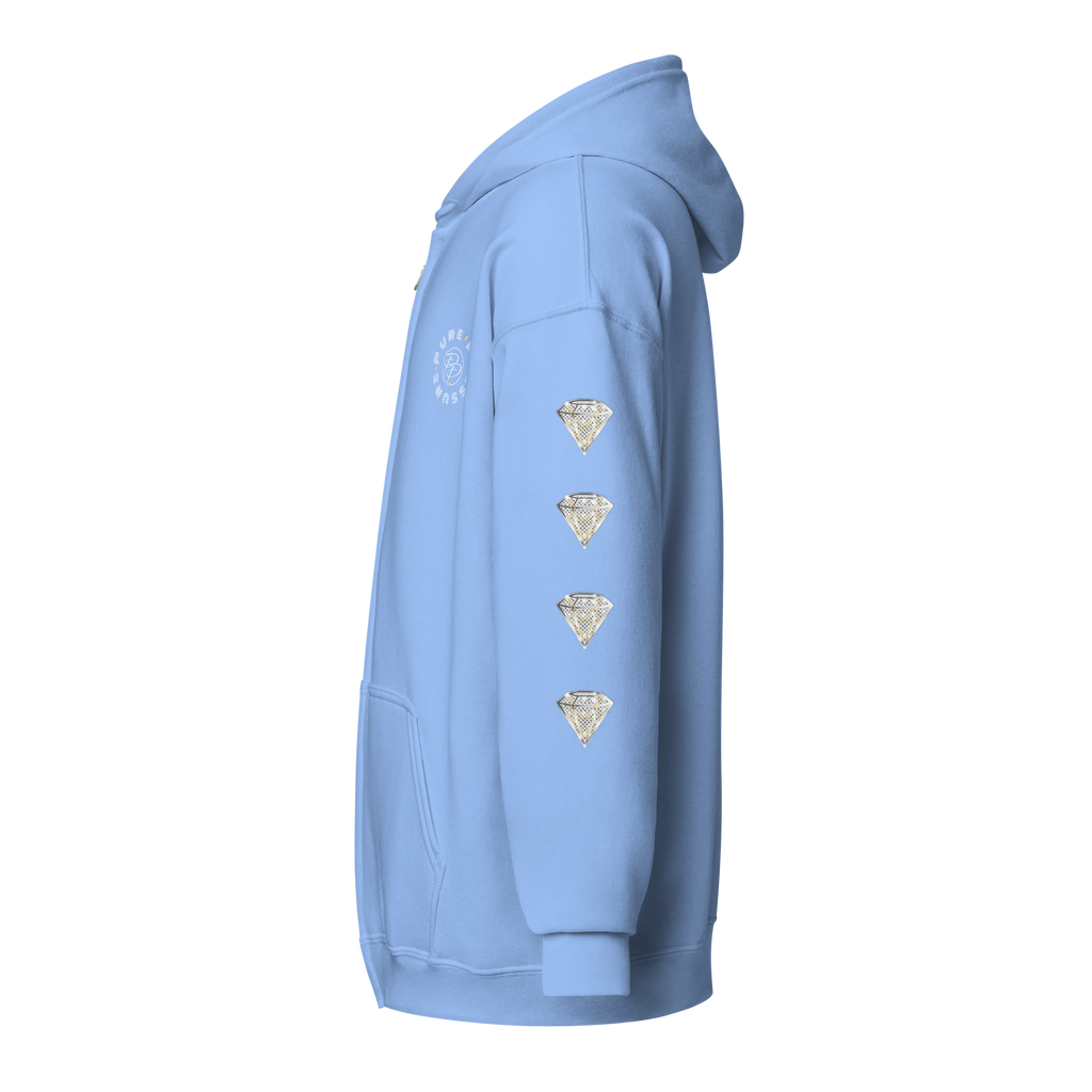 Pure Pressure Diamond Unisex heavy blend zip hoodie/jacket