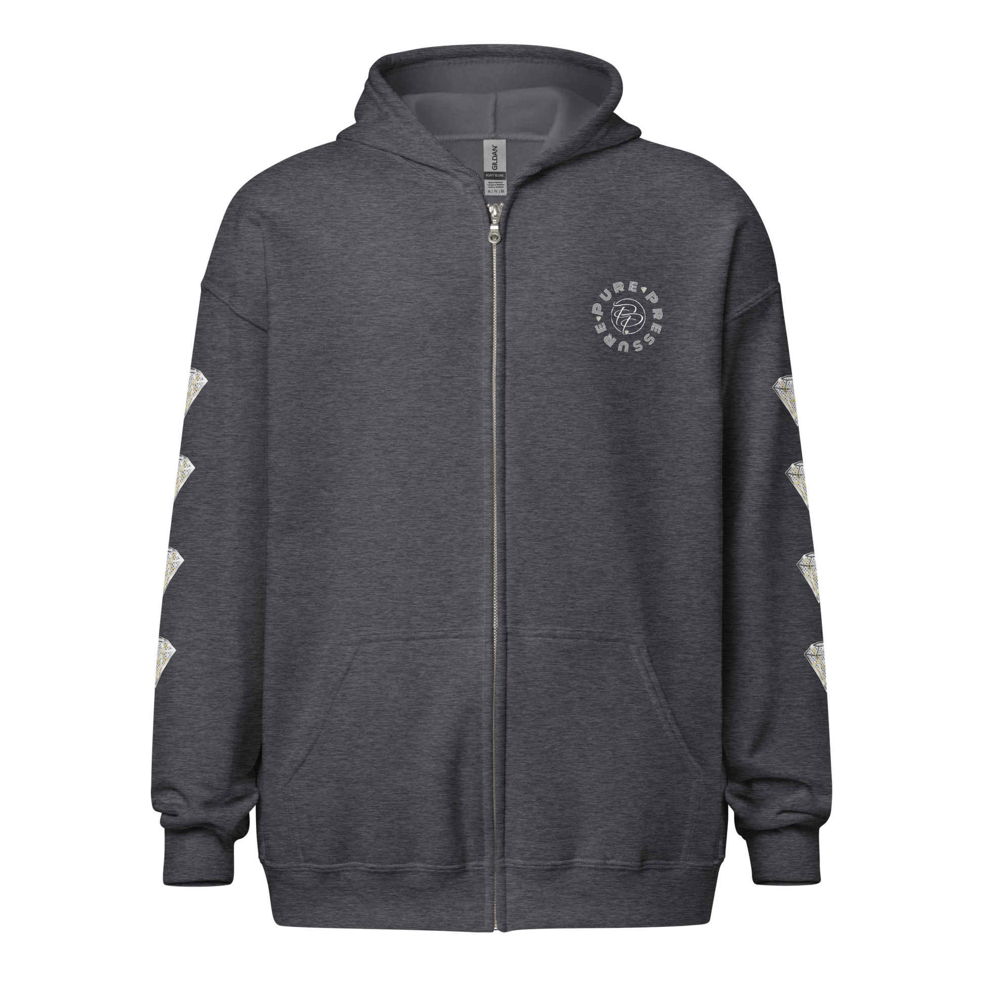 Pure Pressure Diamond Unisex heavy blend zip hoodie/jacket