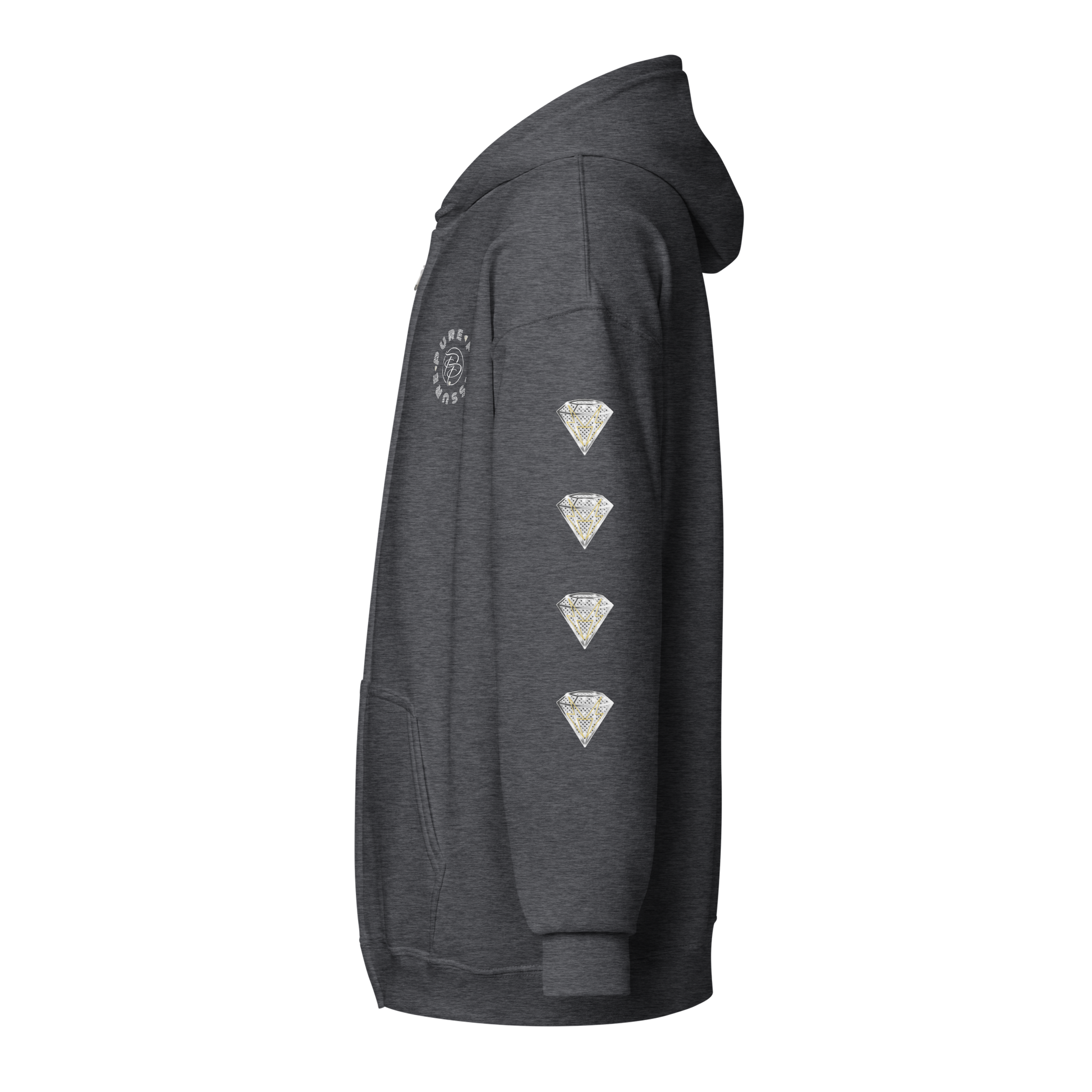 Pure Pressure Diamond Unisex heavy blend zip hoodie/jacket