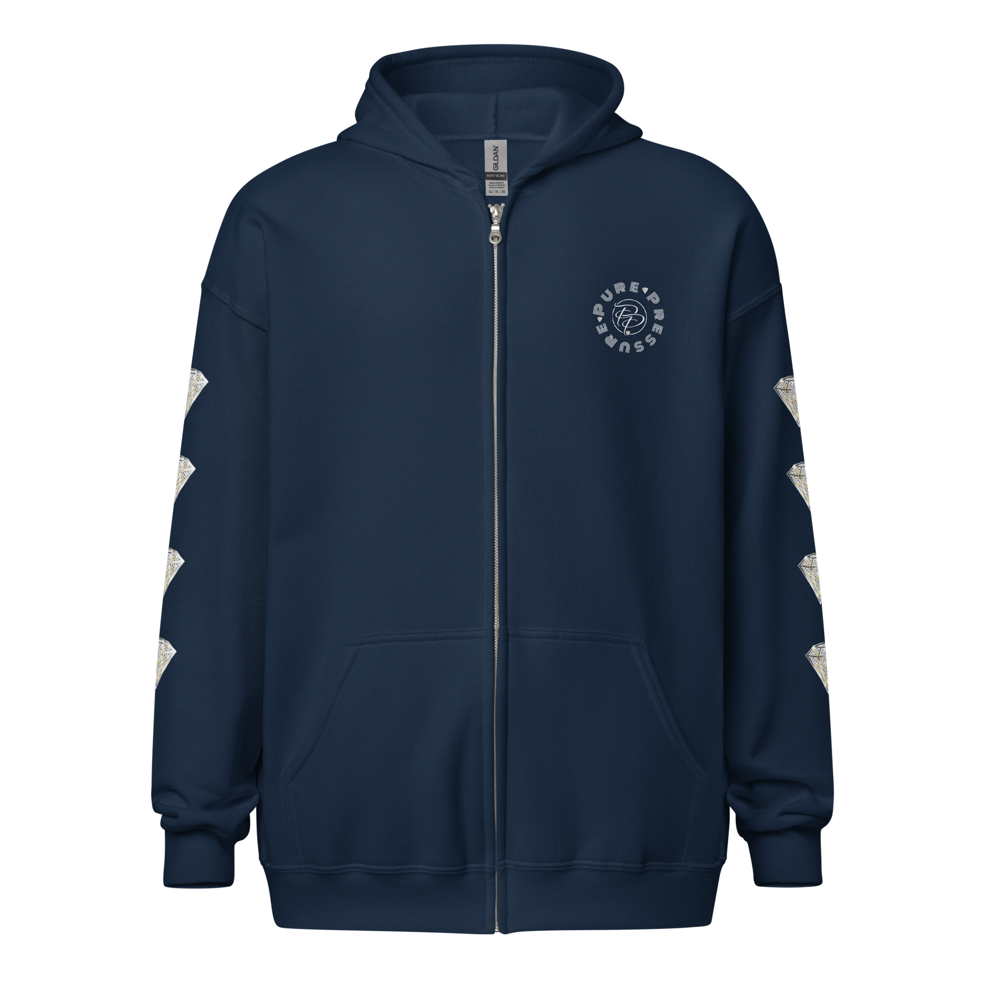 Pure Pressure Diamond Unisex heavy blend zip hoodie/jacket