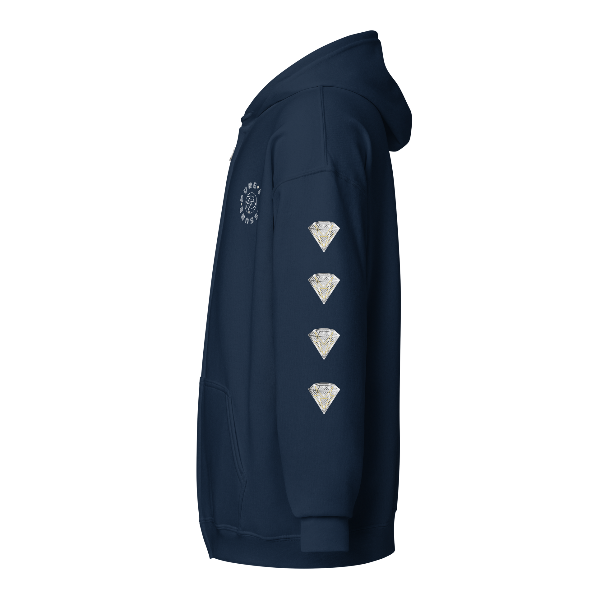Pure Pressure Diamond Unisex heavy blend zip hoodie/jacket