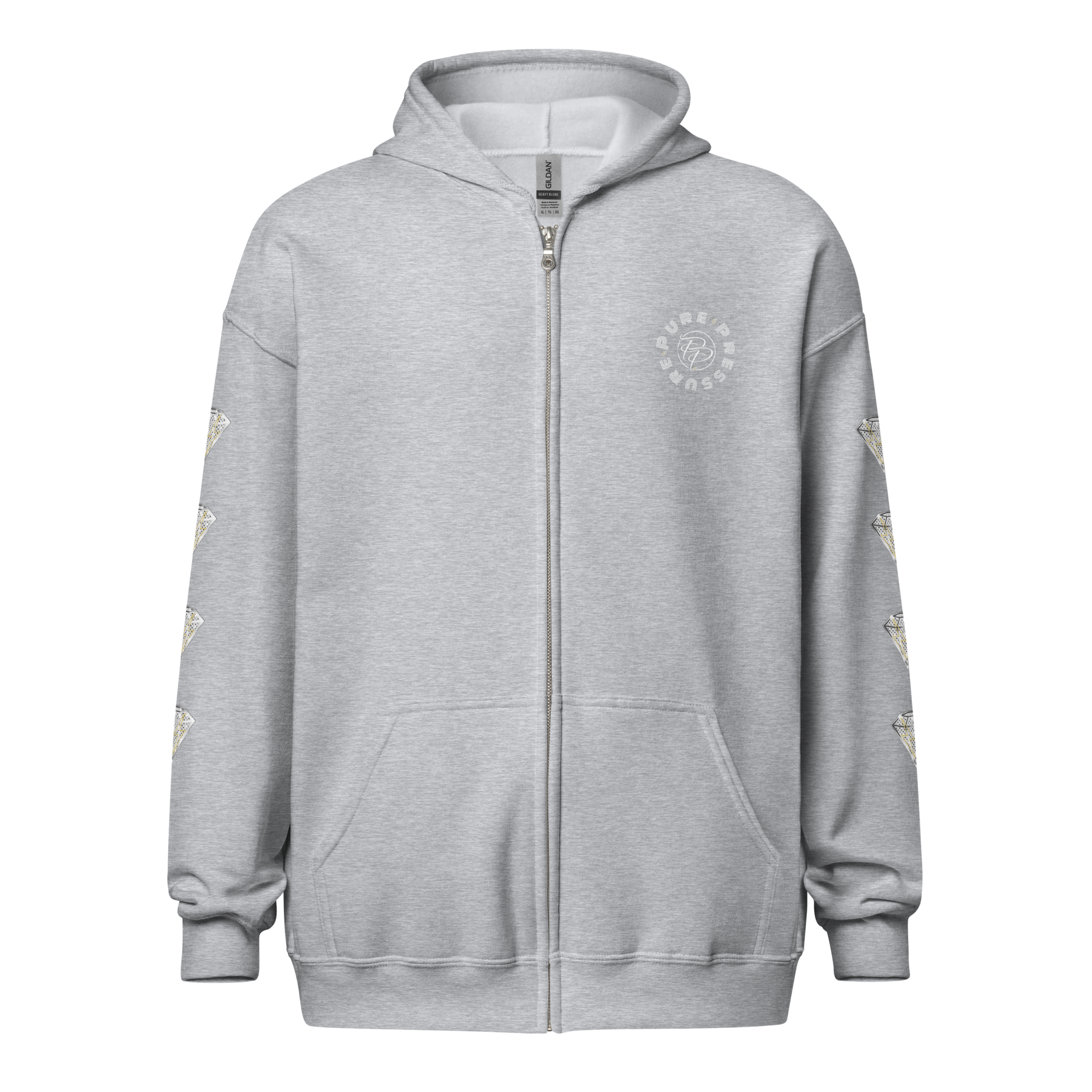 Pure Pressure Diamond Unisex heavy blend zip hoodie/jacket