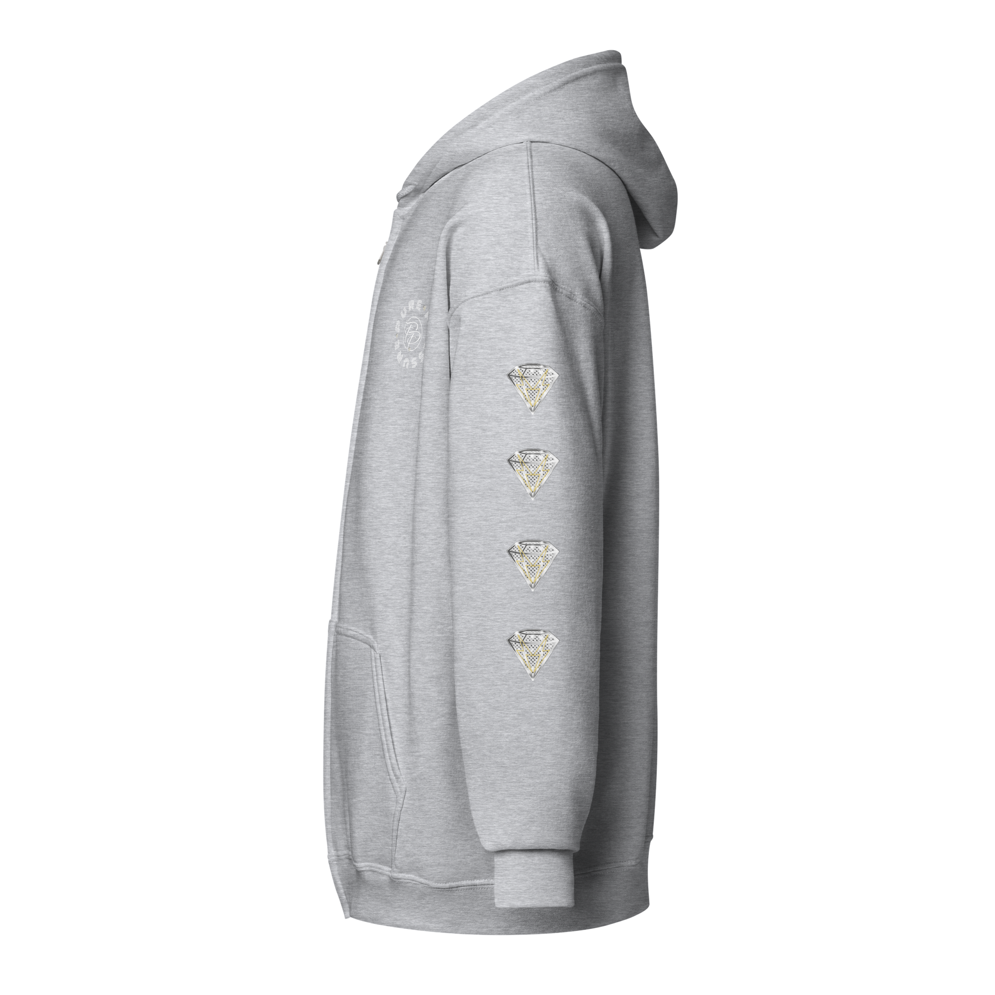 Pure Pressure Diamond Unisex heavy blend zip hoodie/jacket