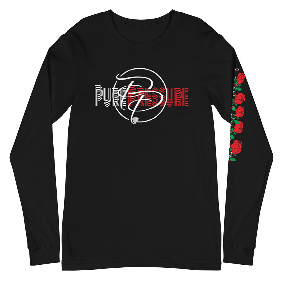 Pure Pressure Rose Vine Unisex Long Sleeve Tee